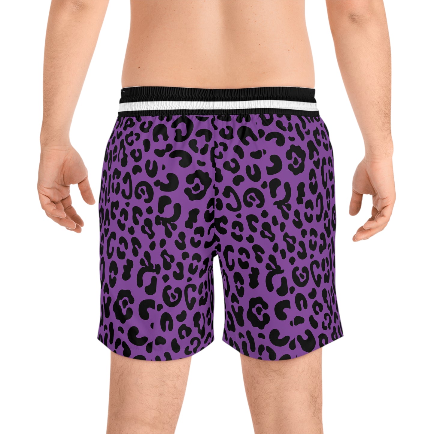 Purple Cheetah Piss Swim Trunks