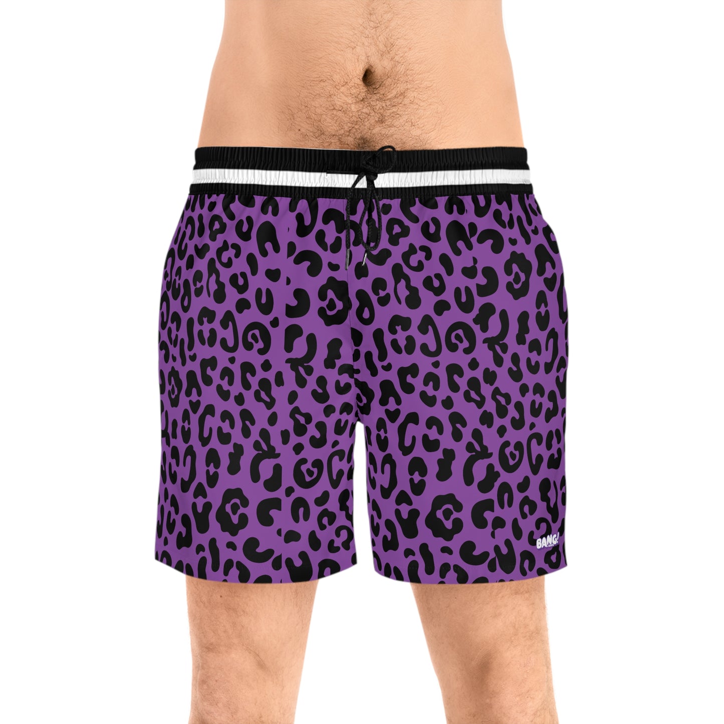 Purple Cheetah Piss Swim Trunks