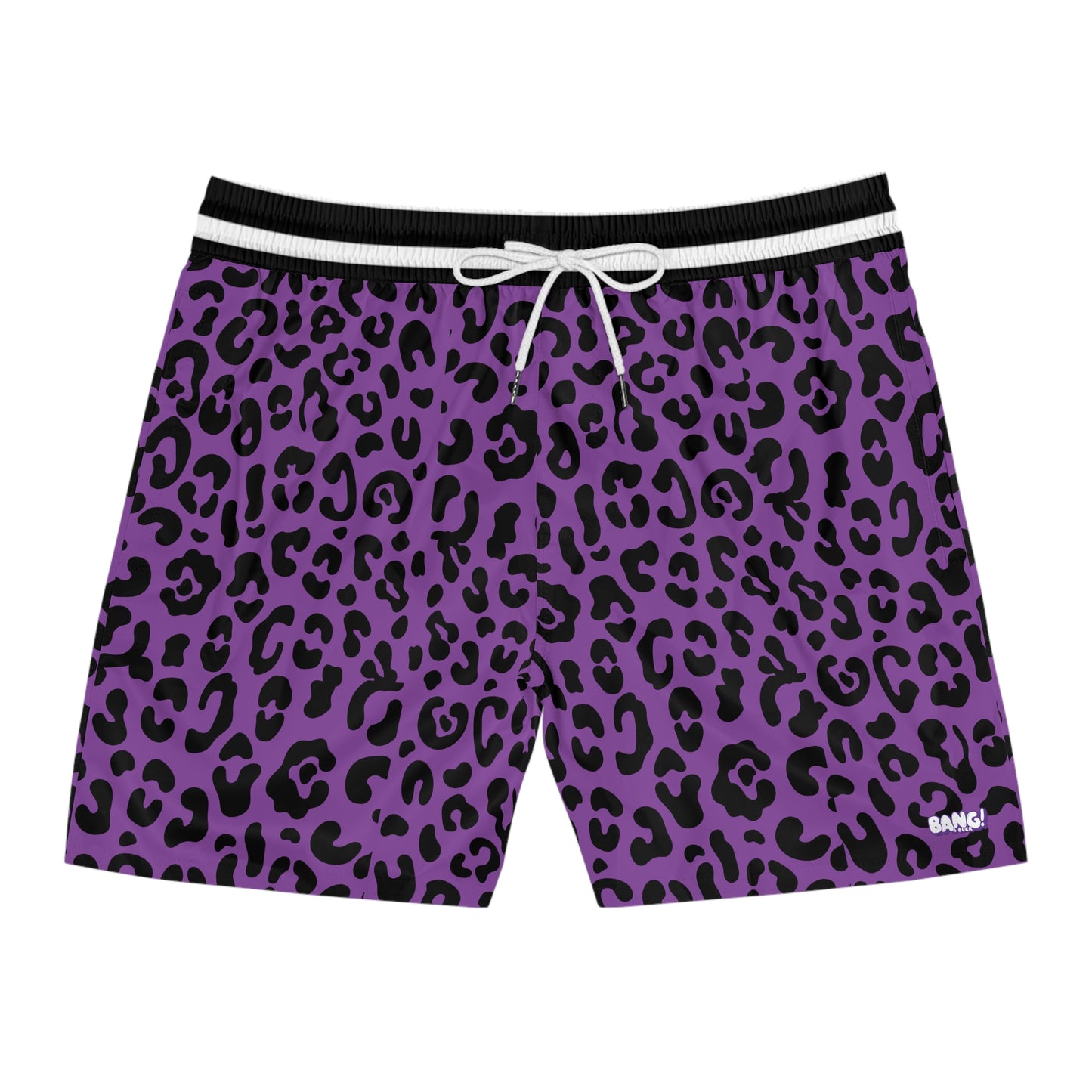 Purple Cheetah Piss Swim Trunks